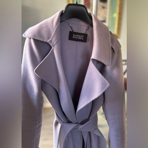 BADGLEY MISCHKA, lavender coat, wool blend